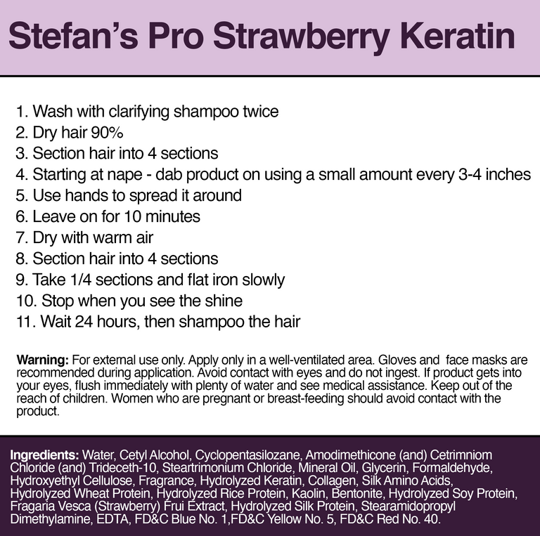 Strawberry Keratin (Berry-Infused Solution)